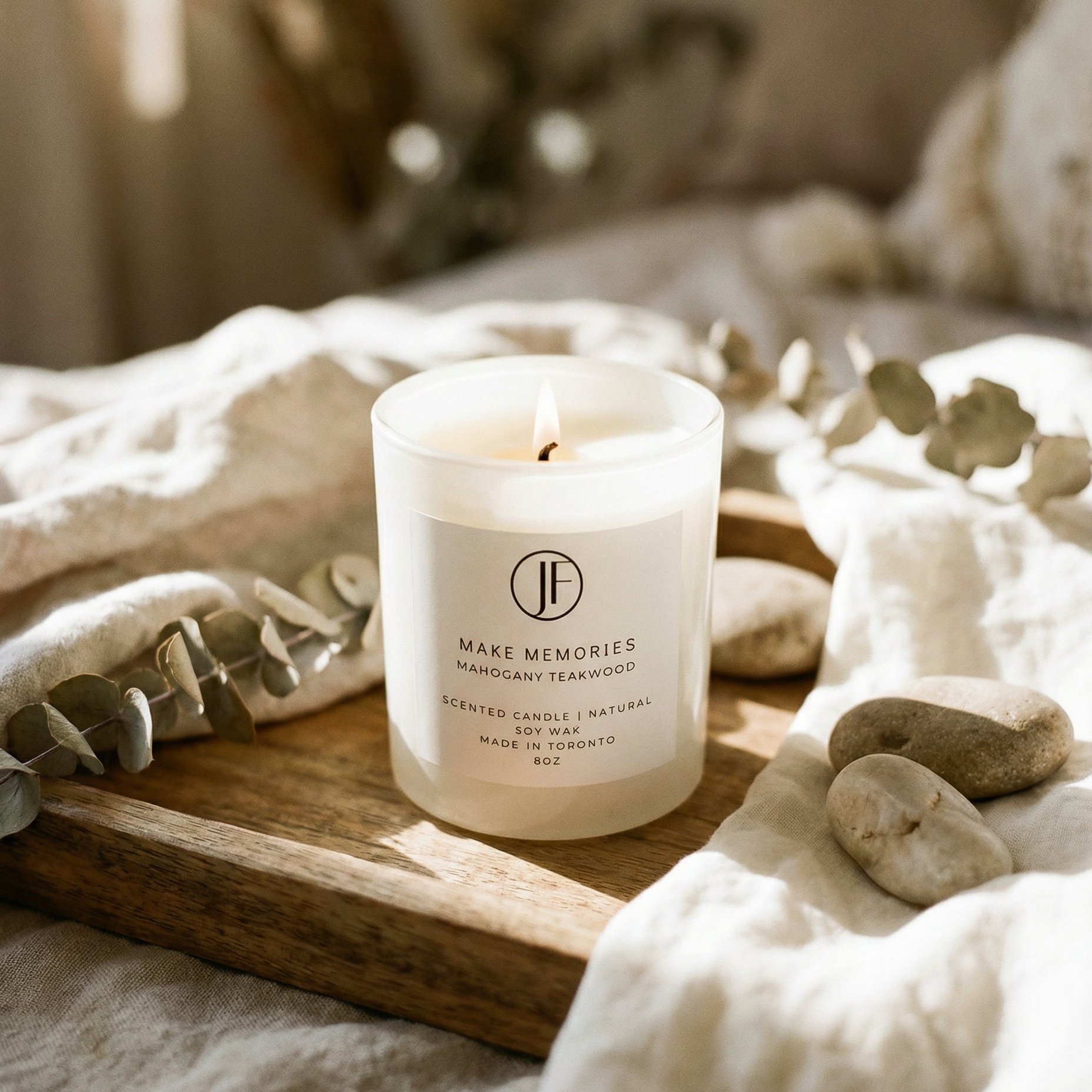 Mahogany Teakwood Scented Candles - Secondary