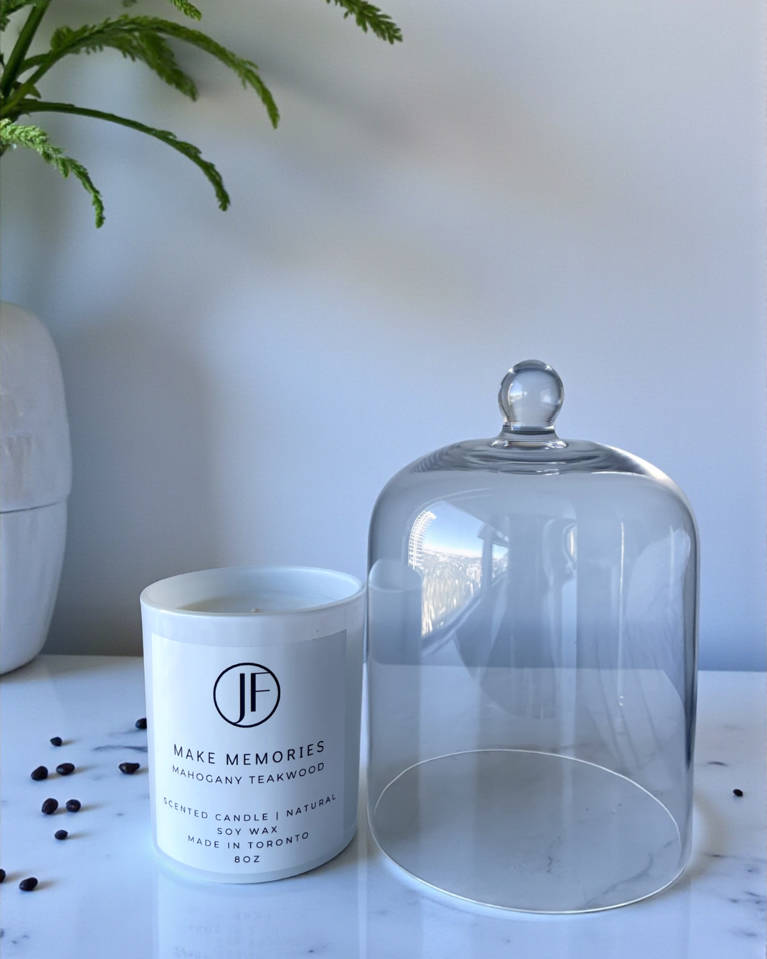 Elegant Glass Candle Dome