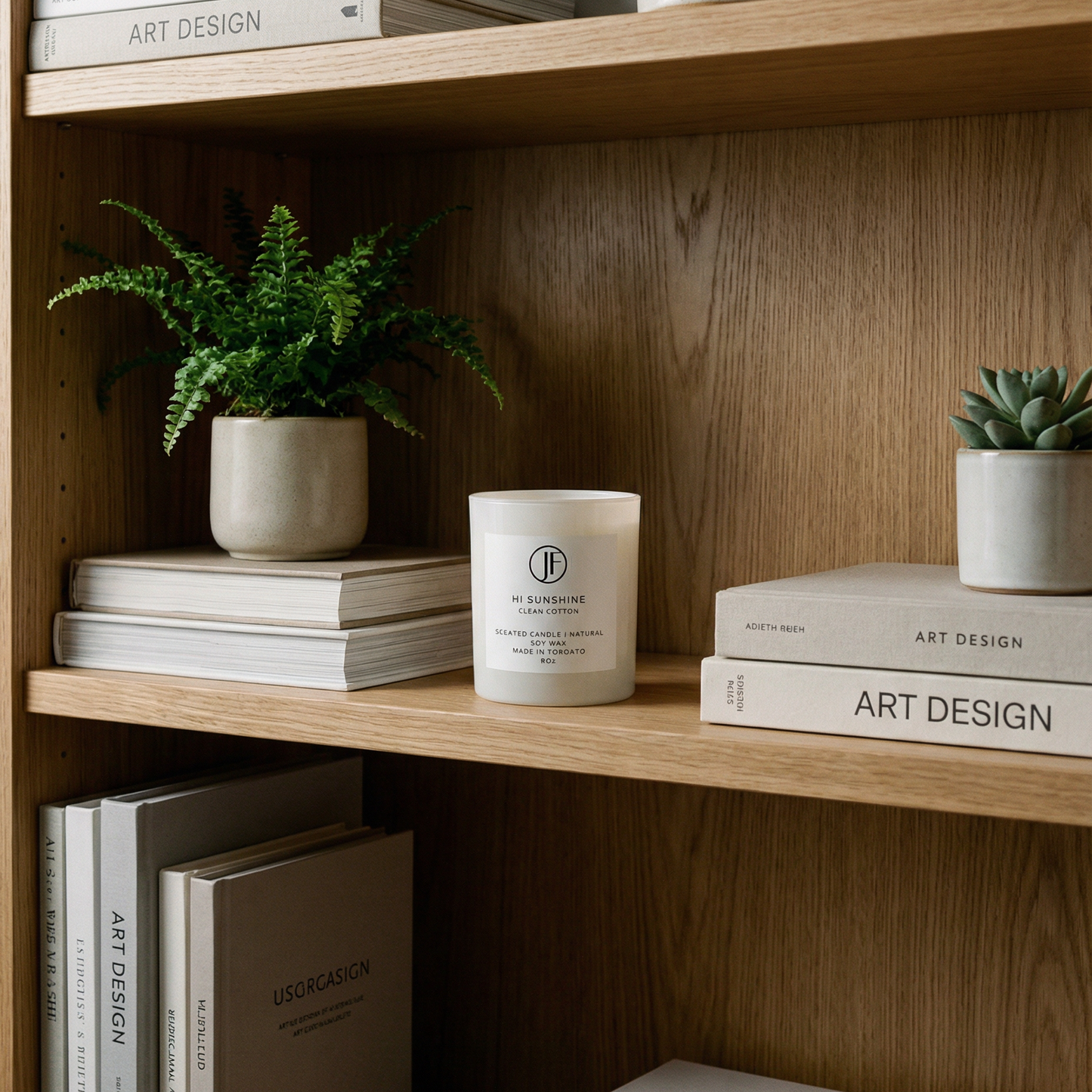 Clean Cotton Fragrance Scented Candle Natural Soy Wax