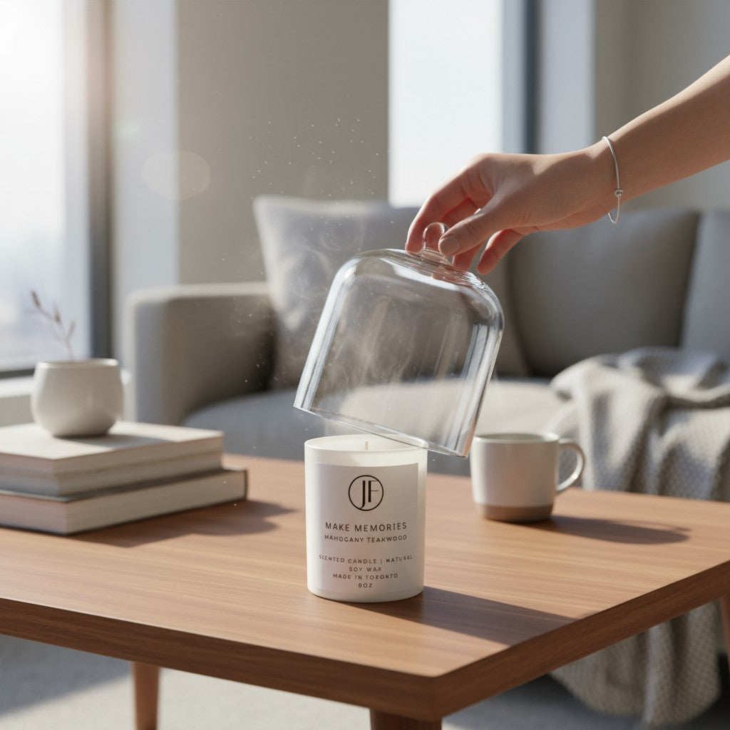 Elegant Glass Candle Dome