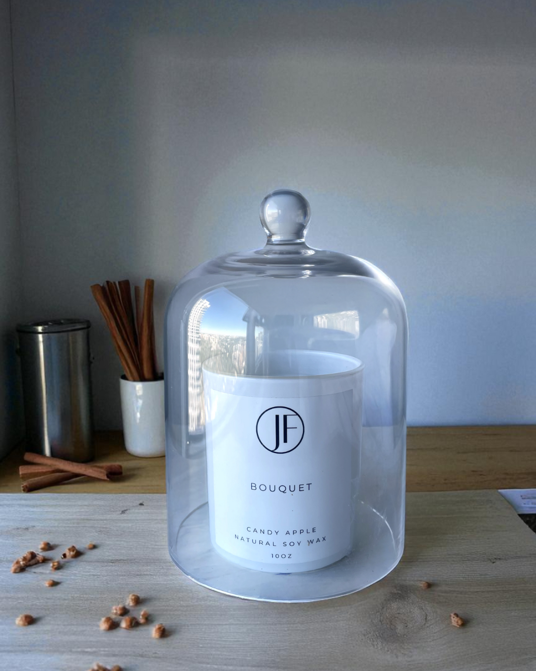 Elegant Glass Candle Dome